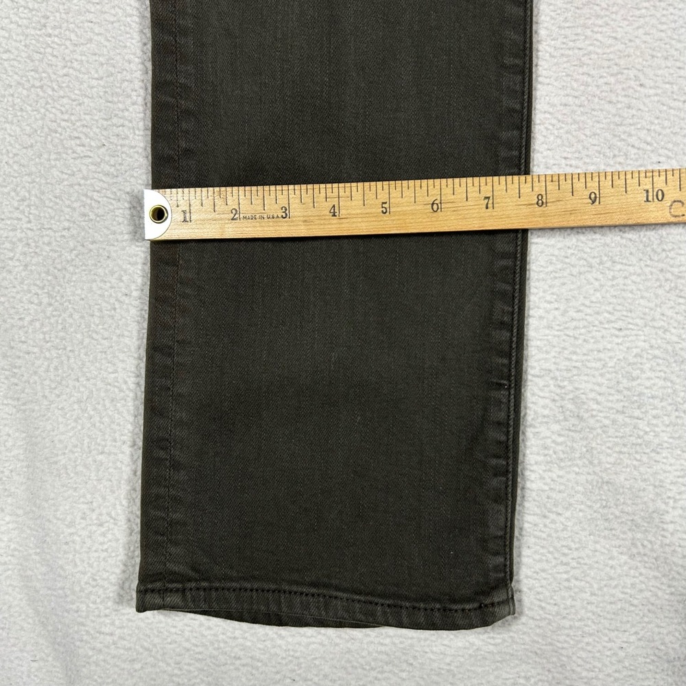 7 For All Mankind Slimmy Jeans Mens 32 Olive Green Luxe Performance Slim Fit - Picture 11 of 11